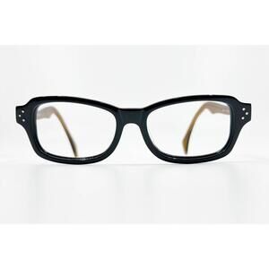See Eyewear Eyeglasses 2403 C8 Black Brown Square Frame 53-17-145 12411